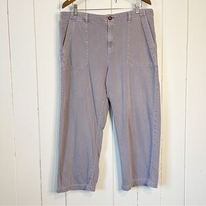 Joe Fresh Lavendar Wide Leg Cropped Pants. Size 14.